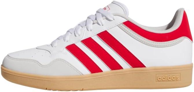 imageadidas UnisexAdult Hoops 40 Basketball SneakerWhiteBetter ScarletGum