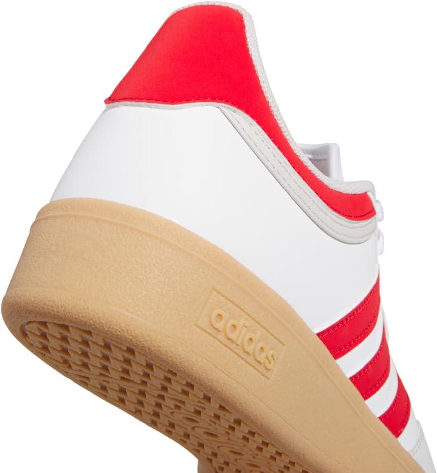 imageadidas UnisexAdult Hoops 40 Basketball SneakerWhiteBetter ScarletGum