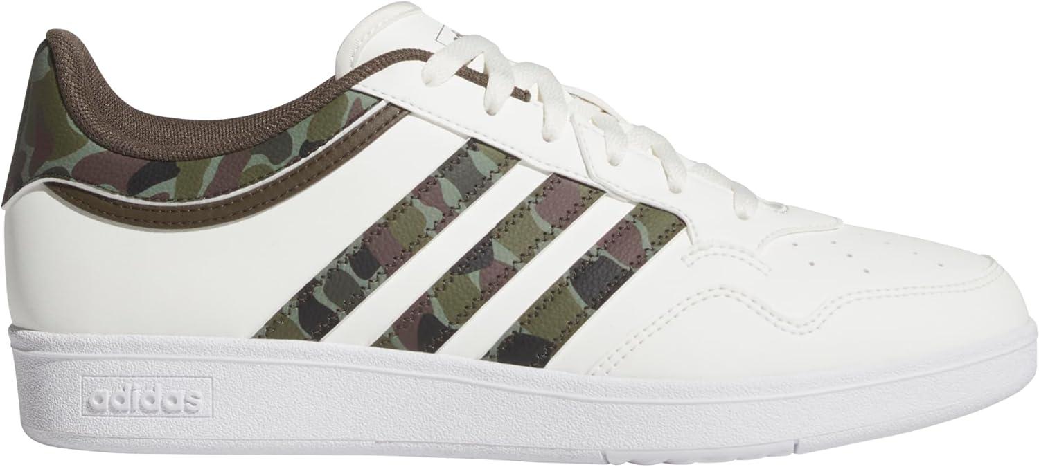 imageadidas UnisexAdult Hoops 40 Basketball SneakerWhiteShadow OliveBlack