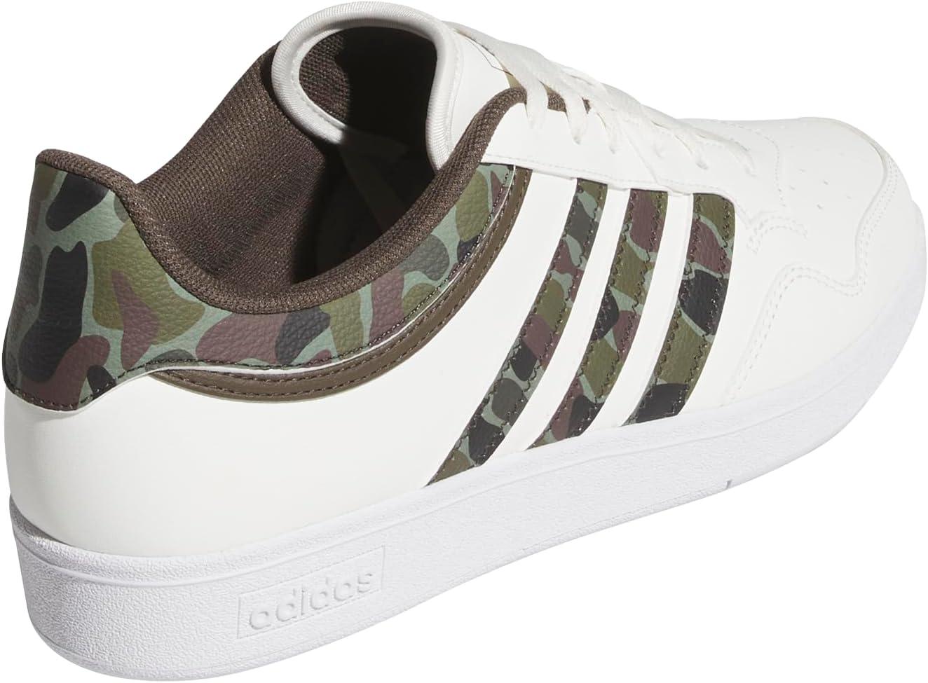 imageadidas UnisexAdult Hoops 40 Basketball SneakerWhiteShadow OliveBlack