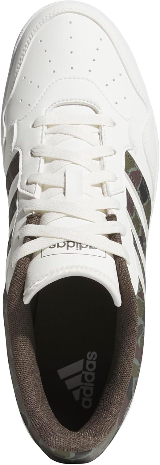 imageadidas UnisexAdult Hoops 40 Basketball SneakerWhiteShadow OliveBlack