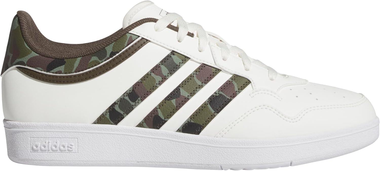 imageadidas UnisexAdult Hoops 40 Basketball SneakerWhiteShadow OliveBlack