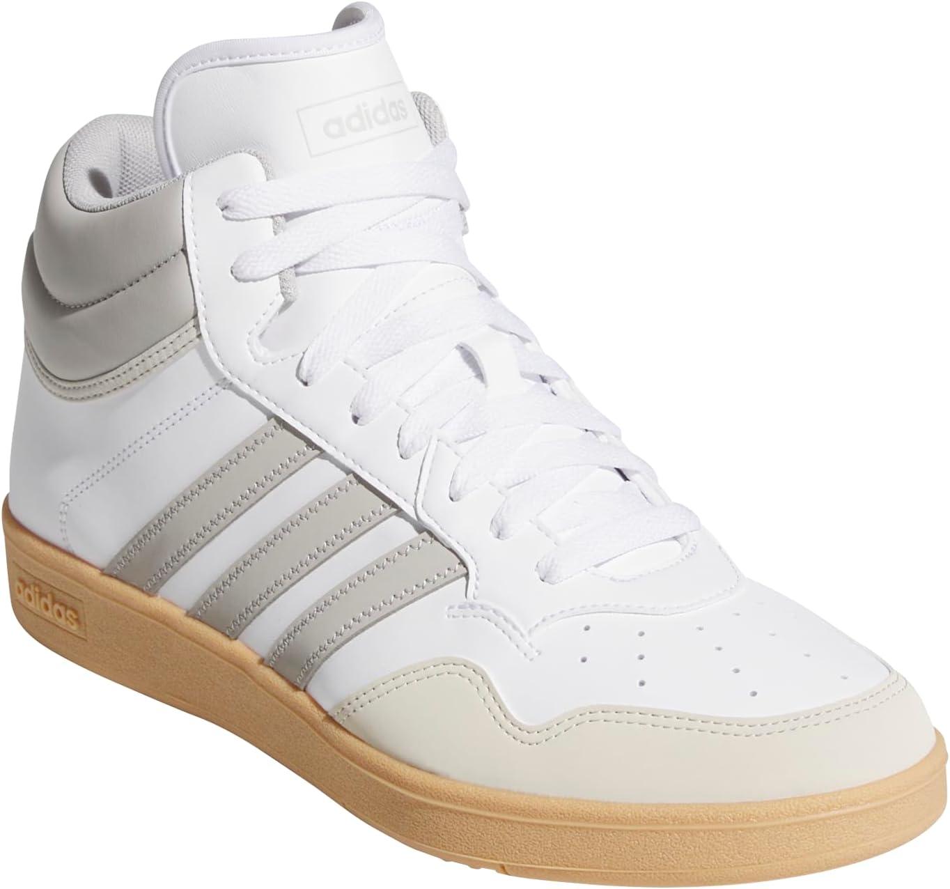imageadidas UnisexAdult Hoops 40 Mid Top BasketballWhiteGreyGum