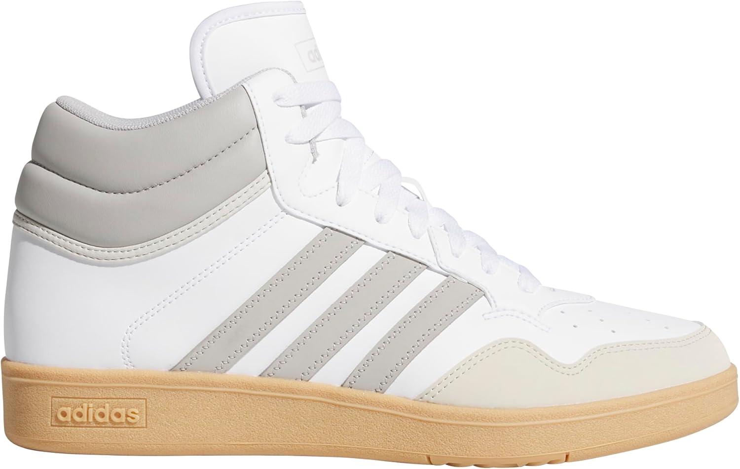 imageadidas UnisexAdult Hoops 40 Mid Top BasketballWhiteGreyGum