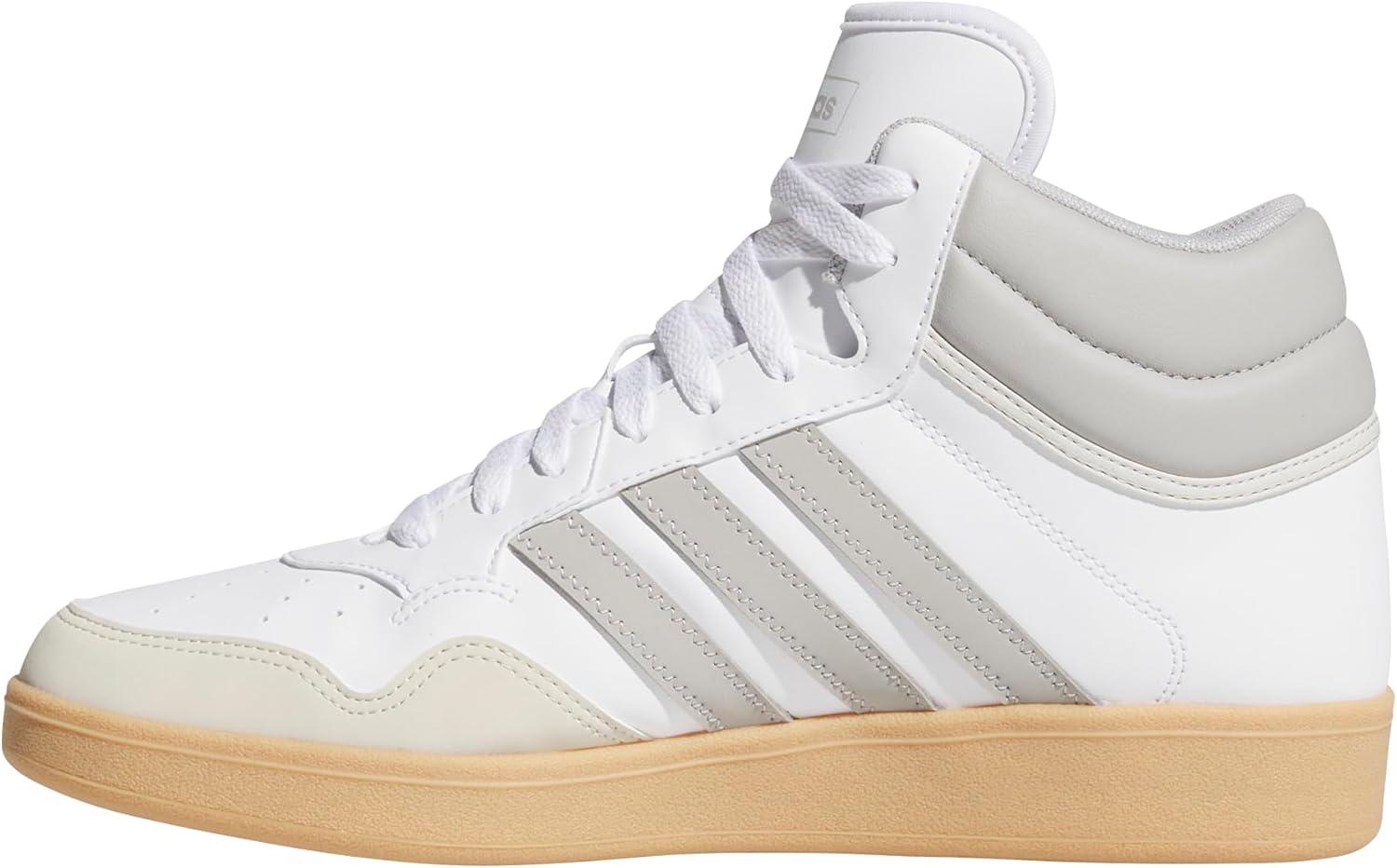 imageadidas UnisexAdult Hoops 40 Mid Top BasketballWhiteGreyGum