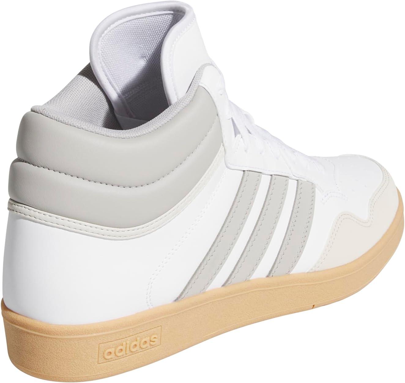 imageadidas UnisexAdult Hoops 40 Mid Top BasketballWhiteGreyGum