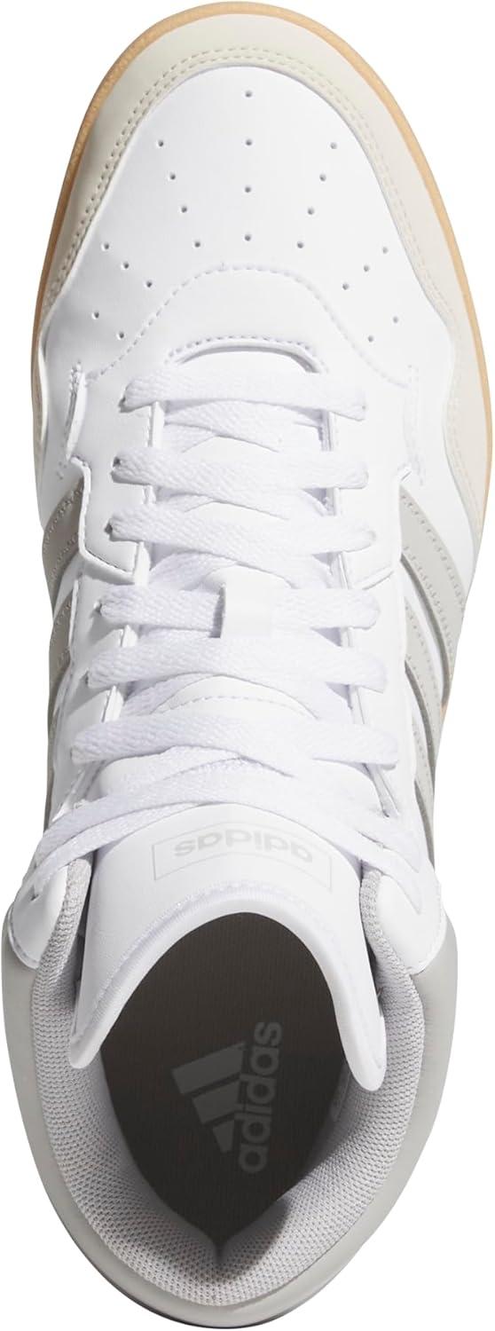 imageadidas UnisexAdult Hoops 40 Mid Top BasketballWhiteGreyGum