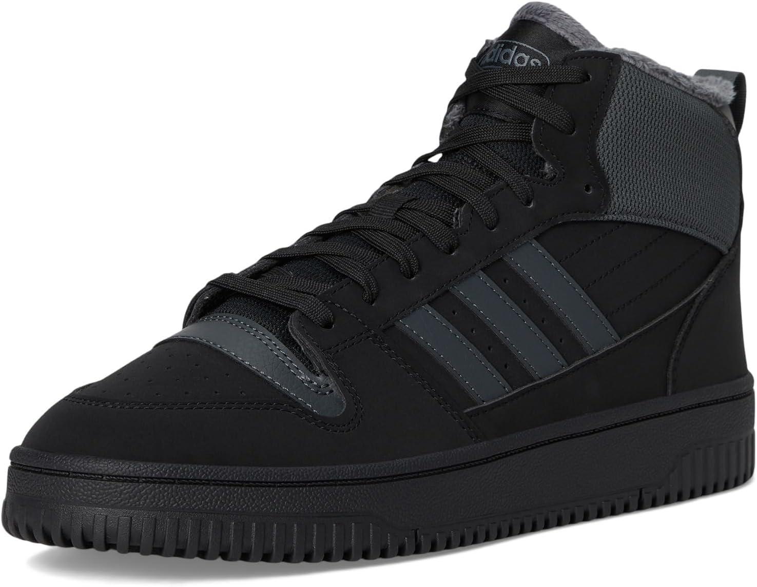 imageadidas UnisexAdult Turnaround Winterized Mid Top SneakerBlackGreyBlack