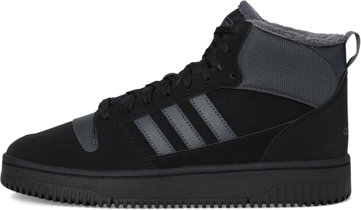 imageadidas UnisexAdult Turnaround Winterized Mid Top SneakerBlackGreyBlack