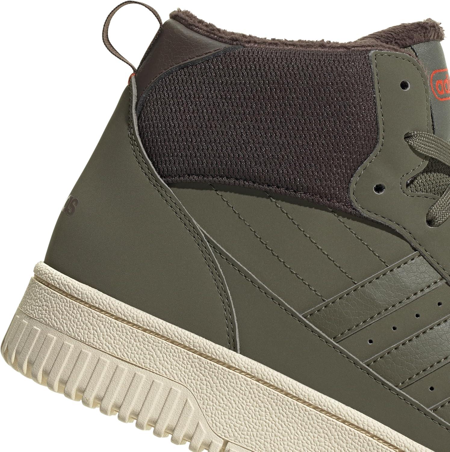 imageadidas UnisexAdult Turnaround Winterized Mid Top SneakerOlive StrataDark BrownCream White