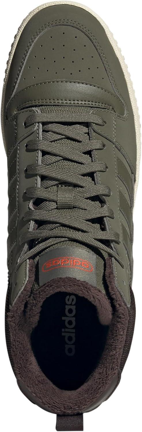 imageadidas UnisexAdult Turnaround Winterized Mid Top SneakerOlive StrataDark BrownCream White