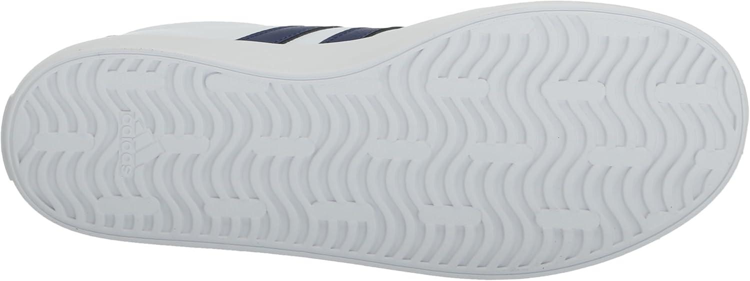 imageadidas UnisexBaby Vl Court 30 SneakerWhiteDark BlueBetter Scarlet