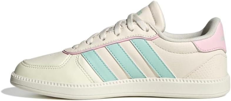 imageadidas UnisexChild Breaknet SleekOff WhiteSemi Flash AquaClear Pink