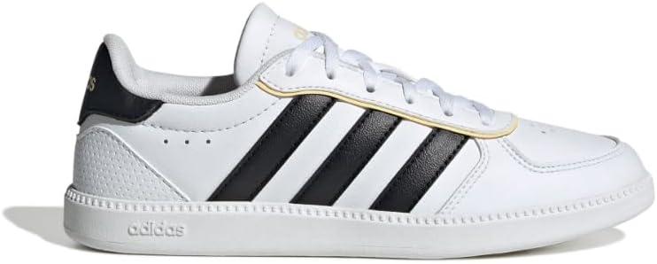 imageadidas UnisexChild Breaknet SleekWhiteBlackOrange Tint