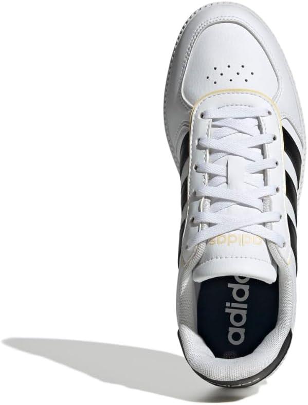 imageadidas UnisexChild Breaknet SleekWhiteBlackOrange Tint