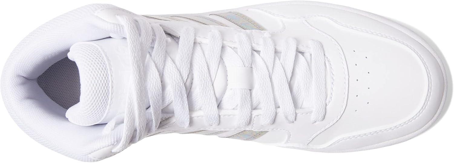 imageadidas UnisexChild Hoops Mid Basketball ShoeWhiteWhiteWhite