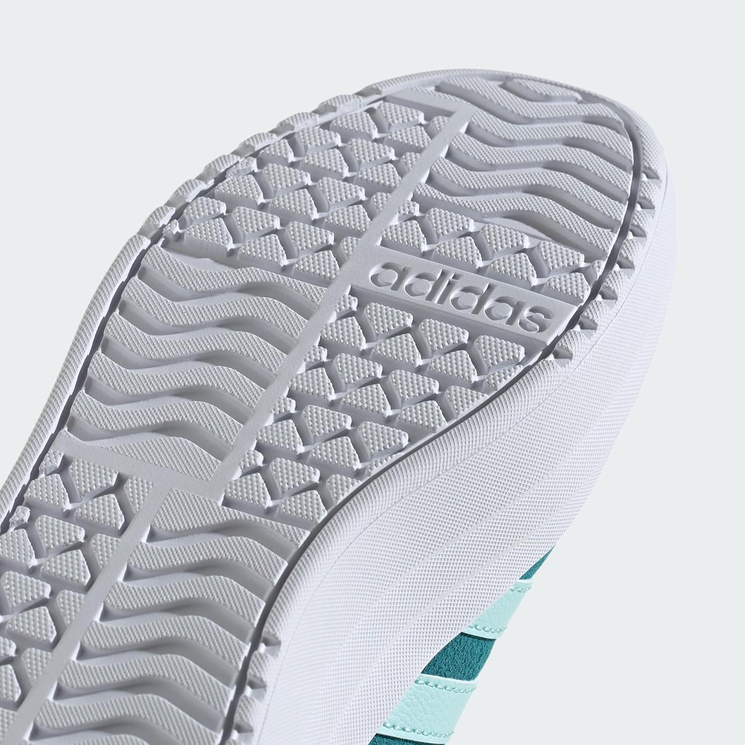 imageadidas UnisexChild Vl Court 30 LaceupLegacy SneakerArctic FusionSemi Flash AquaWhite