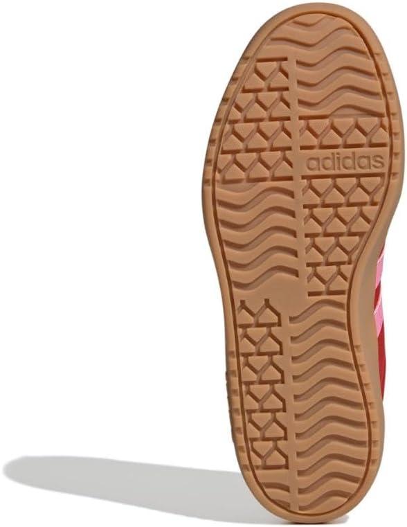 imageadidas UnisexChild Vl Court 30 LaceupLegacy SneakerBetter ScarletBliss PinkGold Metallic