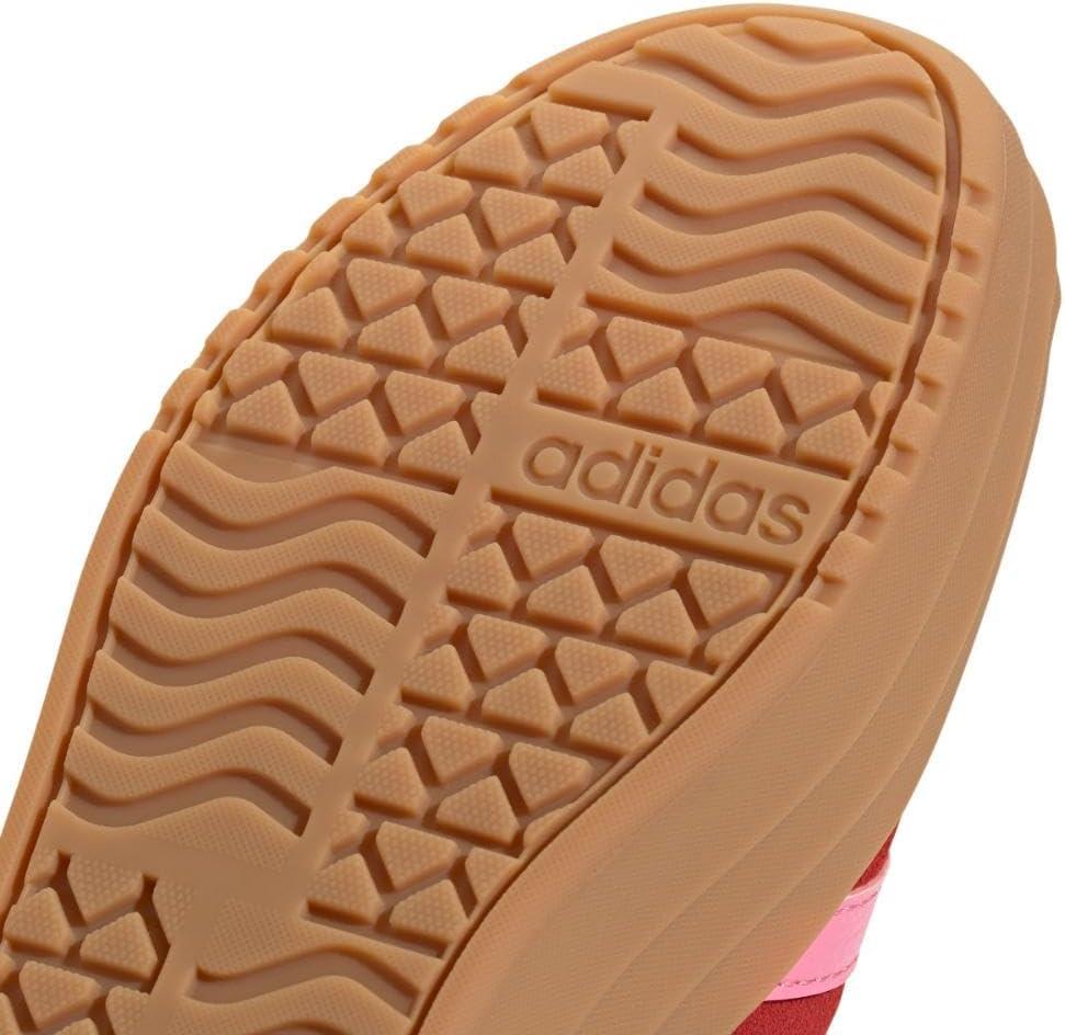 imageadidas UnisexChild Vl Court 30 LaceupLegacy SneakerBetter ScarletBliss PinkGold Metallic