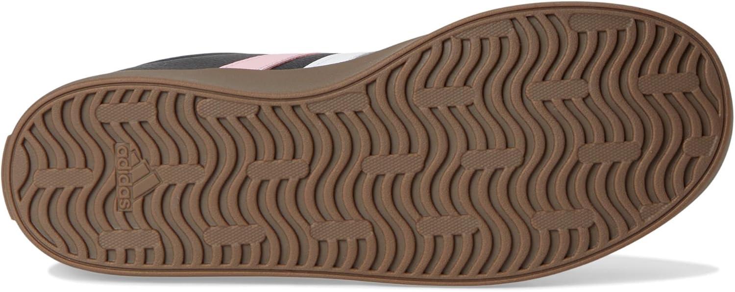 imageadidas UnisexChild Vl Court 30 LaceupLegacy SneakerBlackTrue PinkWhite