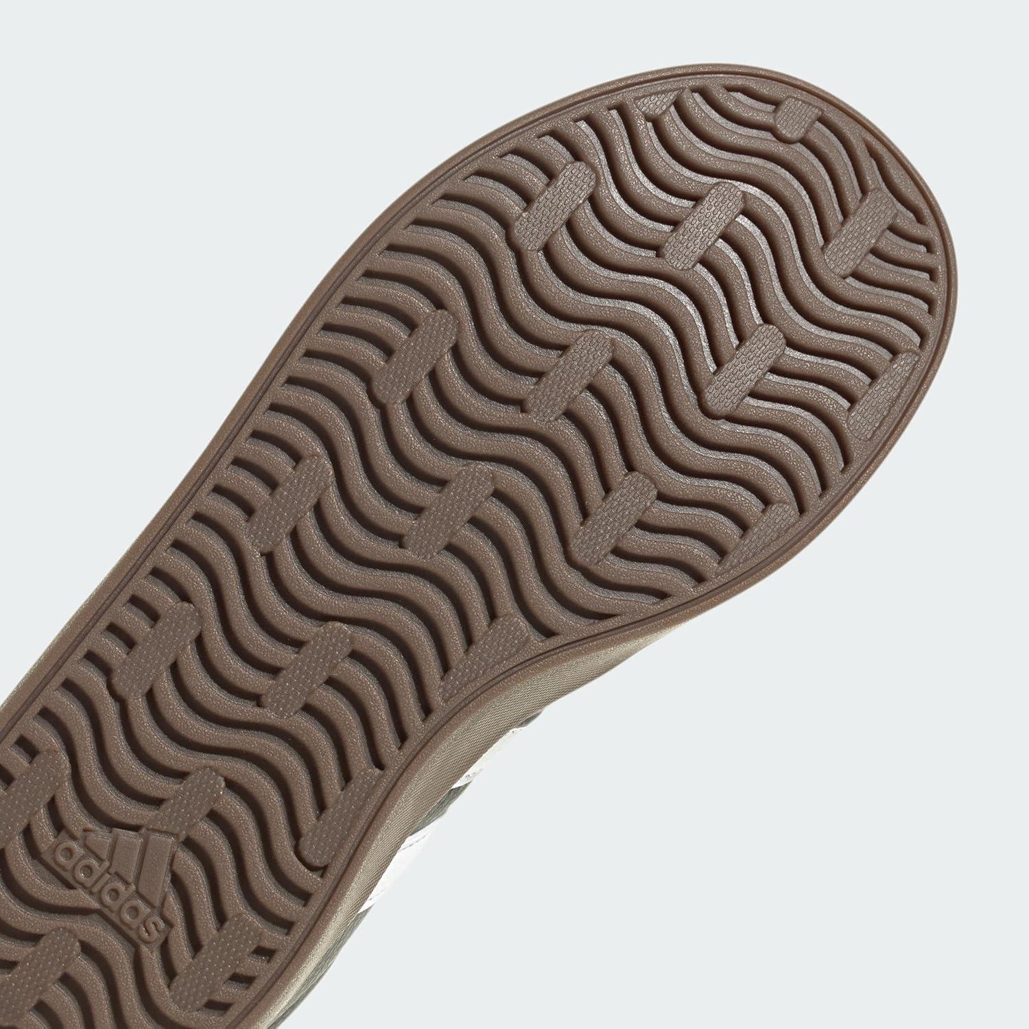 imageadidas UnisexChild Vl Court 30 LaceupLegacy SneakerBlackWhiteGum