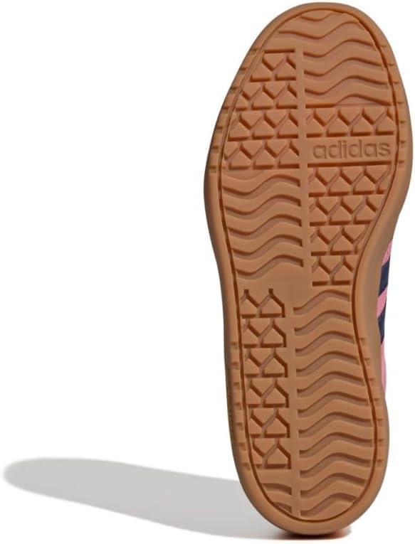 imageadidas UnisexChild Vl Court 30 LaceupLegacy SneakerBliss PinkDark BlueGold Metallic