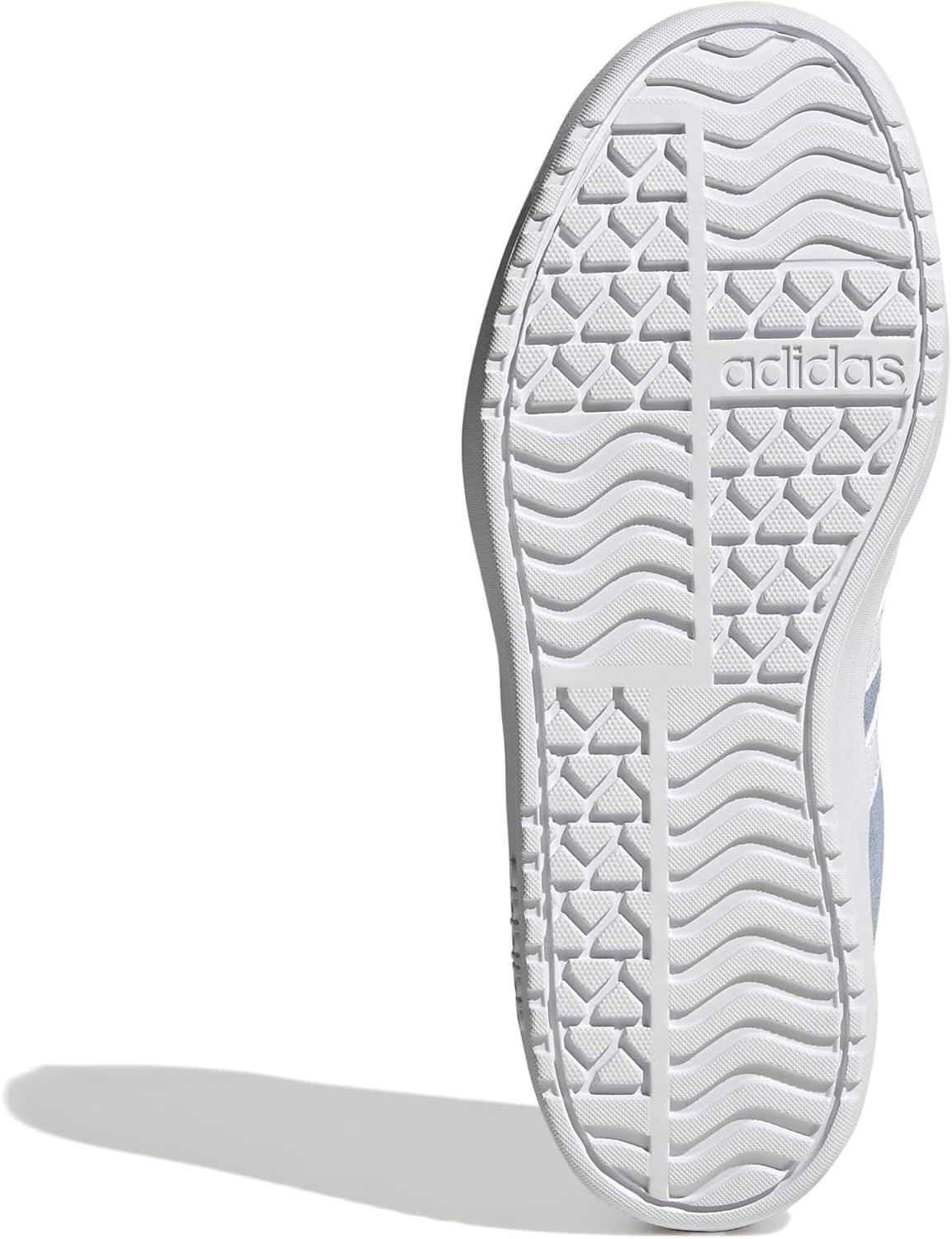 imageadidas UnisexChild Vl Court 30 LaceupLegacy SneakerBlueWhiteWhite