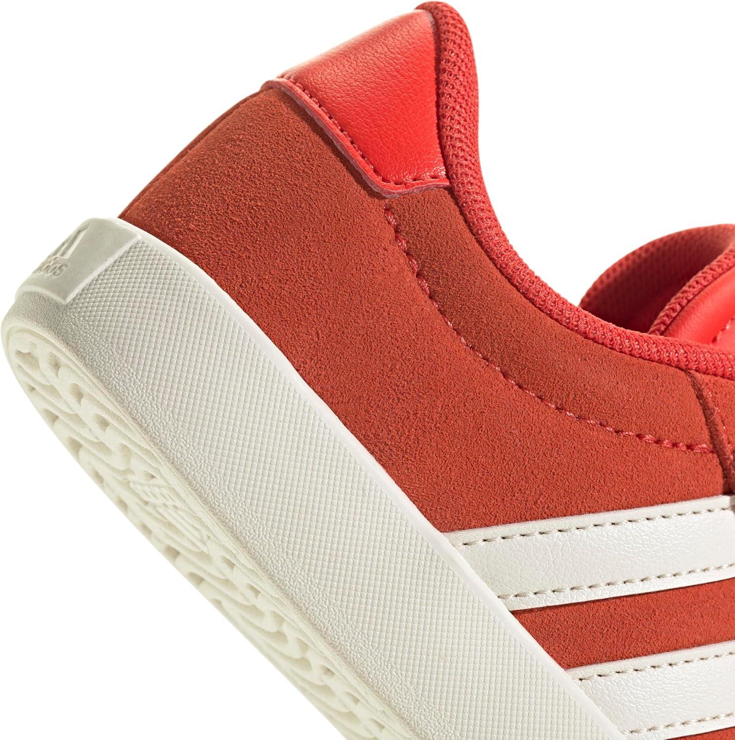 imageadidas UnisexChild Vl Court 30 LaceupLegacy SneakerBright RedWhiteOff White