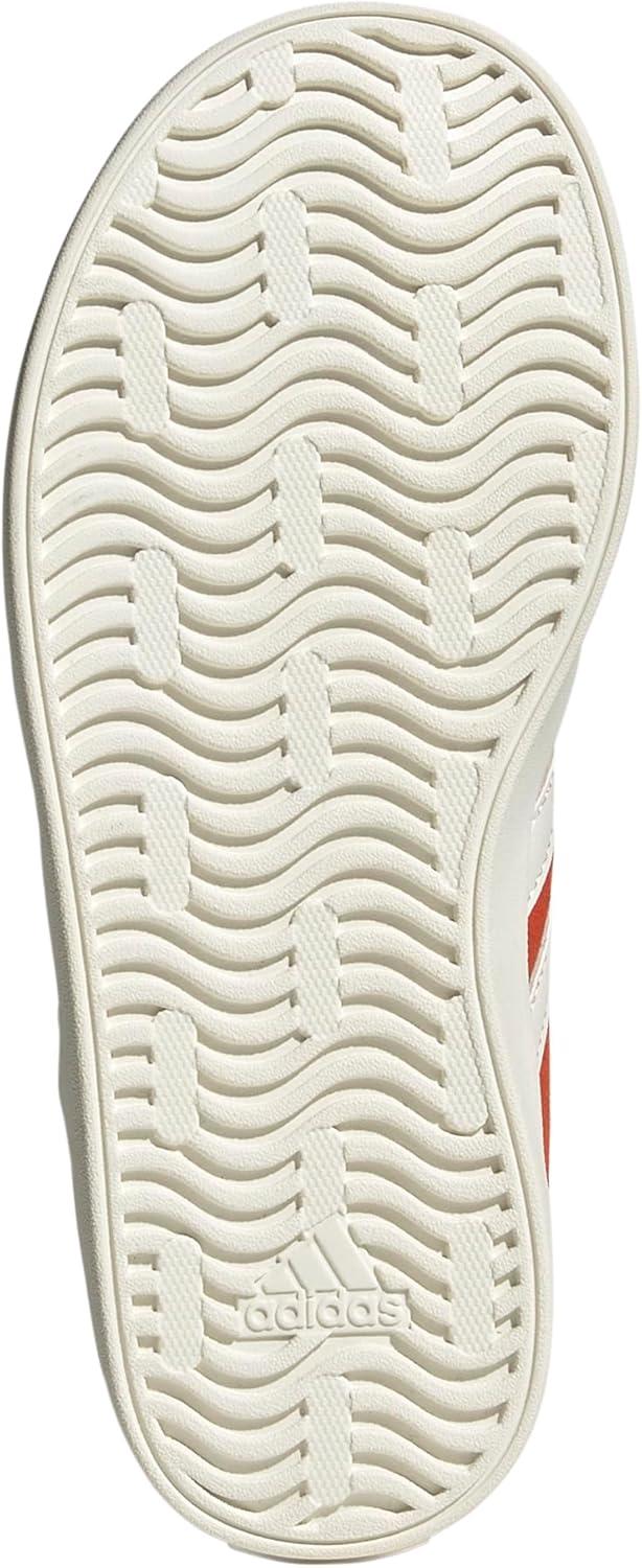 imageadidas UnisexChild Vl Court 30 LaceupLegacy SneakerBright RedWhiteOff White