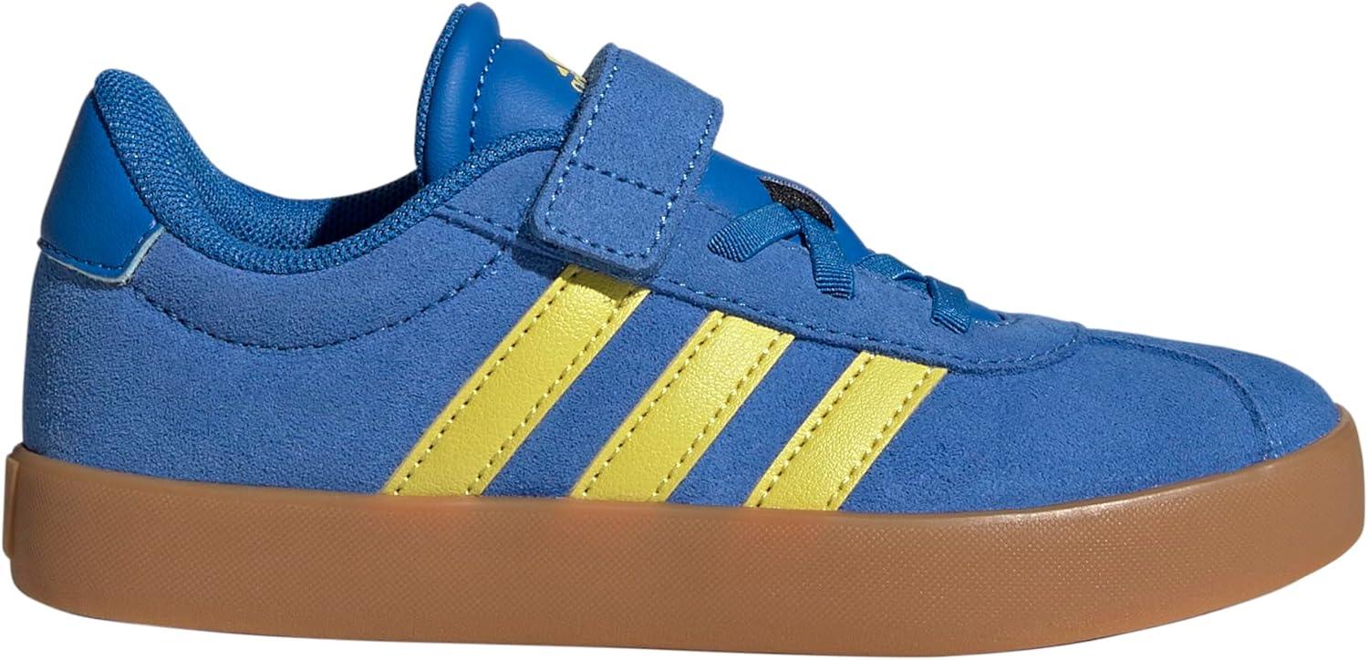 imageadidas UnisexChild Vl Court 30 LaceupLegacy SneakerBright RoyalPure SulfurGum