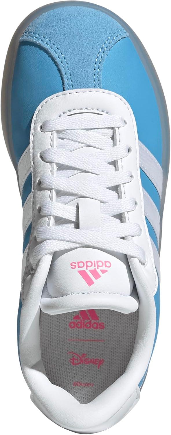 imageadidas UnisexChild Vl Court 30 LaceupLegacy SneakerCinderellaSemi Blue BurstWhiteLucid Pink