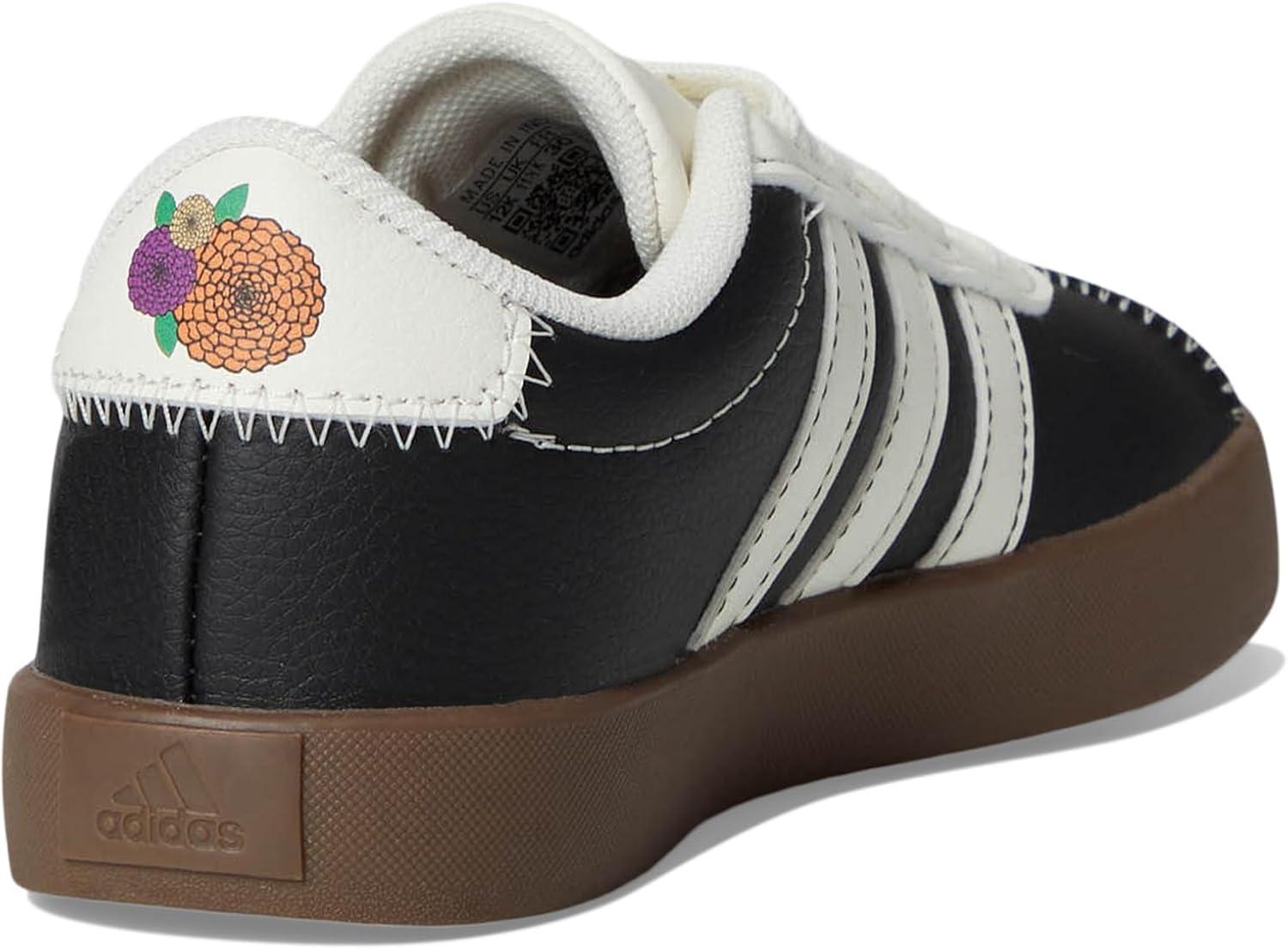imageadidas UnisexChild Vl Court 30 LaceupLegacy SneakerCore BlackOff WhiteCore Black