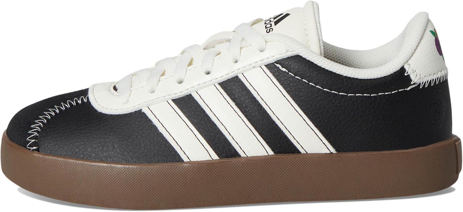 imageadidas UnisexChild Vl Court 30 LaceupLegacy SneakerCore BlackOff WhiteCore Black