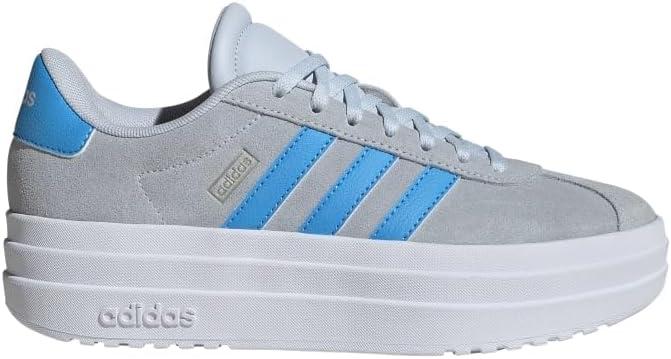 imageadidas UnisexChild Vl Court 30 LaceupLegacy SneakerHalo BlueBlue BurstCyber Metallic