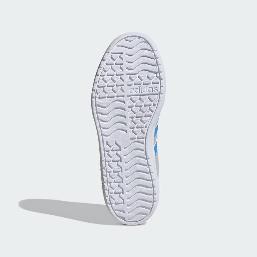 imageadidas UnisexChild Vl Court 30 LaceupLegacy SneakerHalo BlueBlue BurstCyber Metallic