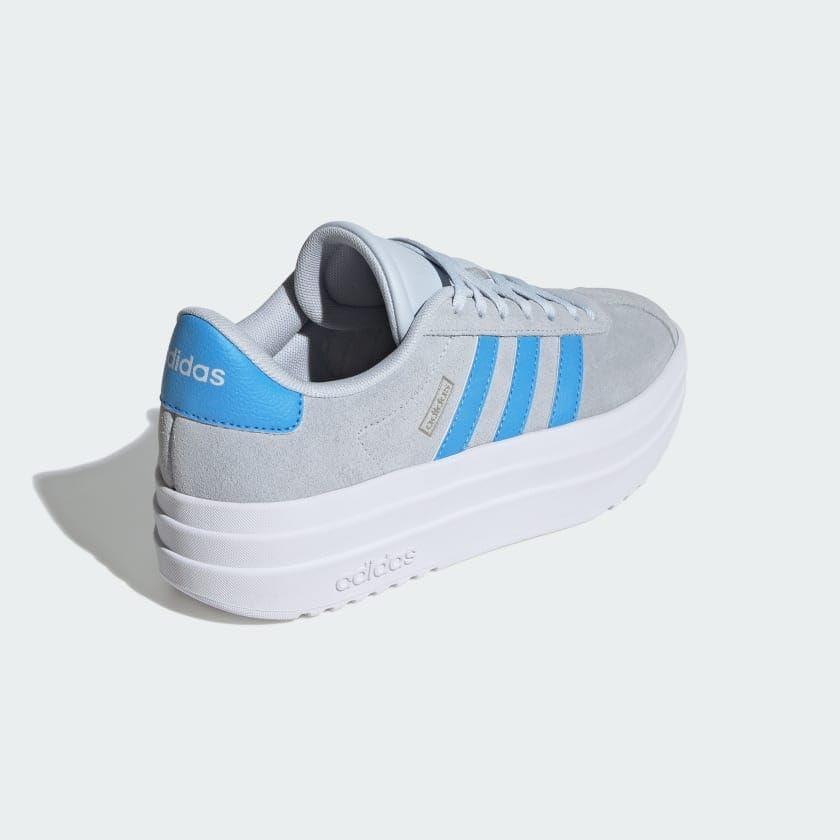 imageadidas UnisexChild Vl Court 30 LaceupLegacy SneakerHalo BlueBlue BurstCyber Metallic