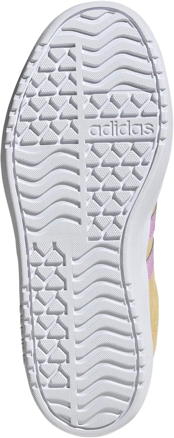 imageadidas UnisexChild Vl Court 30 LaceupLegacy SneakerOrange TintBliss LilacFlash Pink