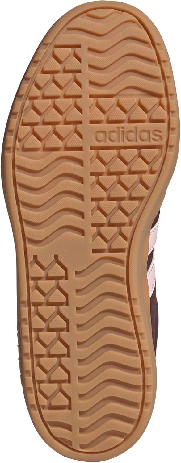 imageadidas UnisexChild Vl Court 30 LaceupLegacy SneakerShadow BrownClear PinkGold Metallic