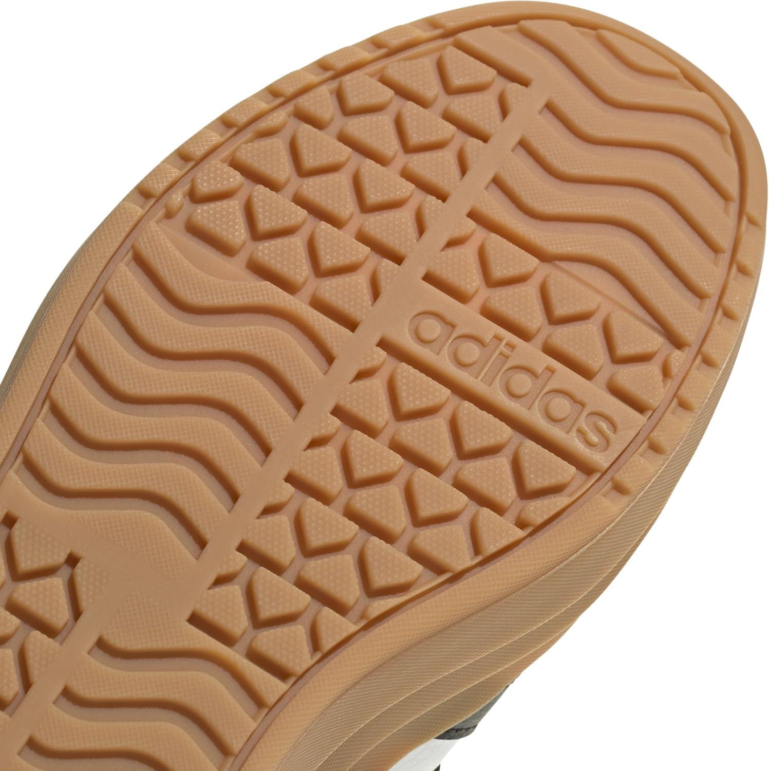 imageadidas UnisexChild Vl Court 30 LaceupLegacy SneakerWhiteBlackGum