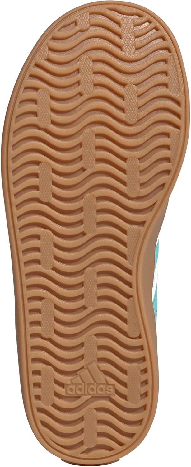imageadidas UnisexChild Vl Court 30 LaceupLegacy SneakerWhiteFlash AquaAlumina