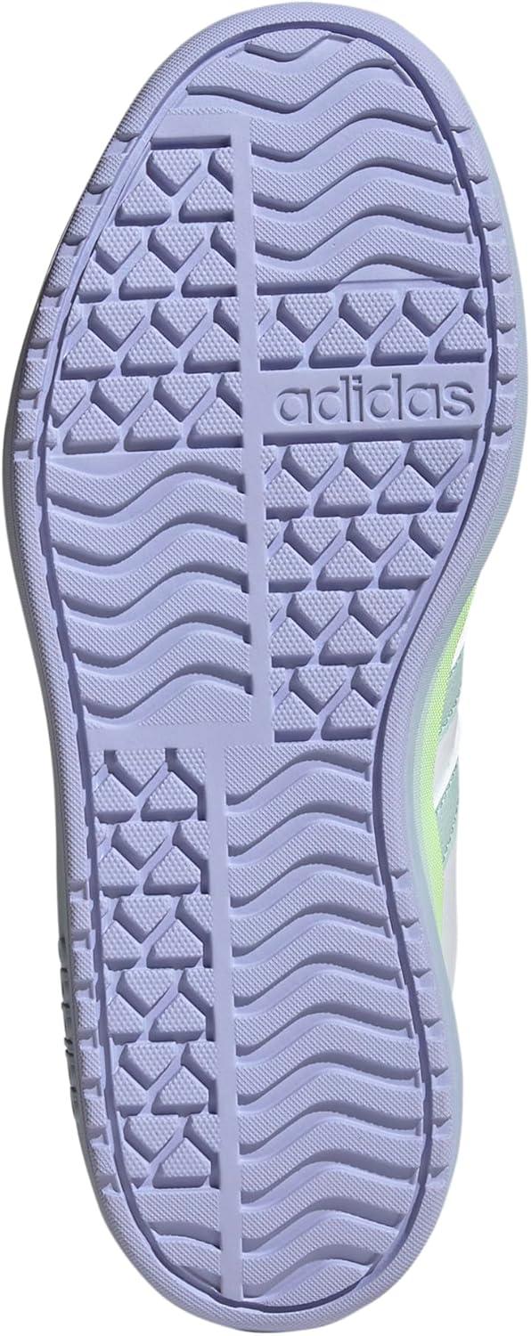 imageadidas UnisexChild Vl Court 30 LaceupLegacy SneakerWhiteHalo MintViolet Tone