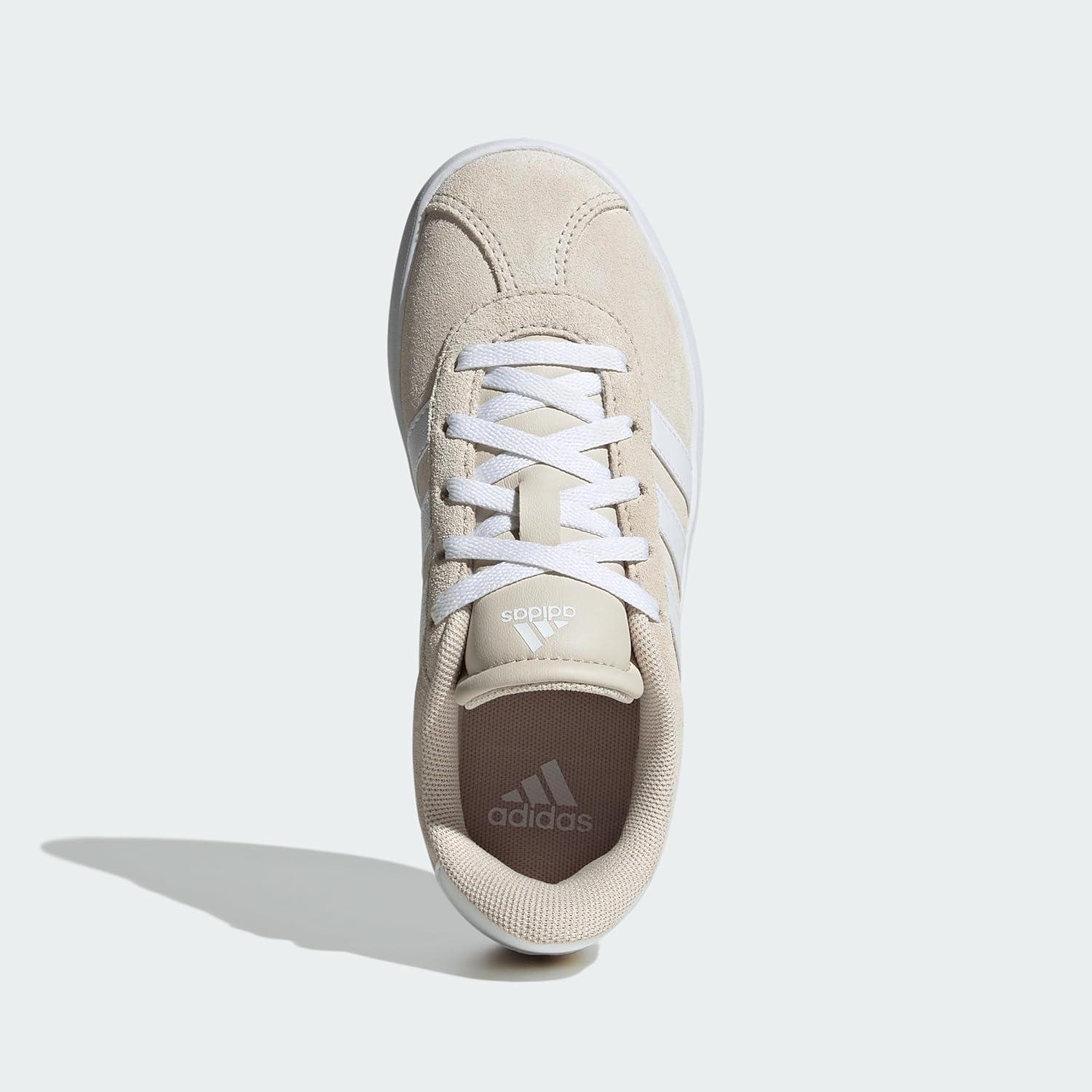 imageadidas UnisexChild Vl Court 30 Skateboarding Shoes ToddlerAluminiumCloud WhiteAluminium