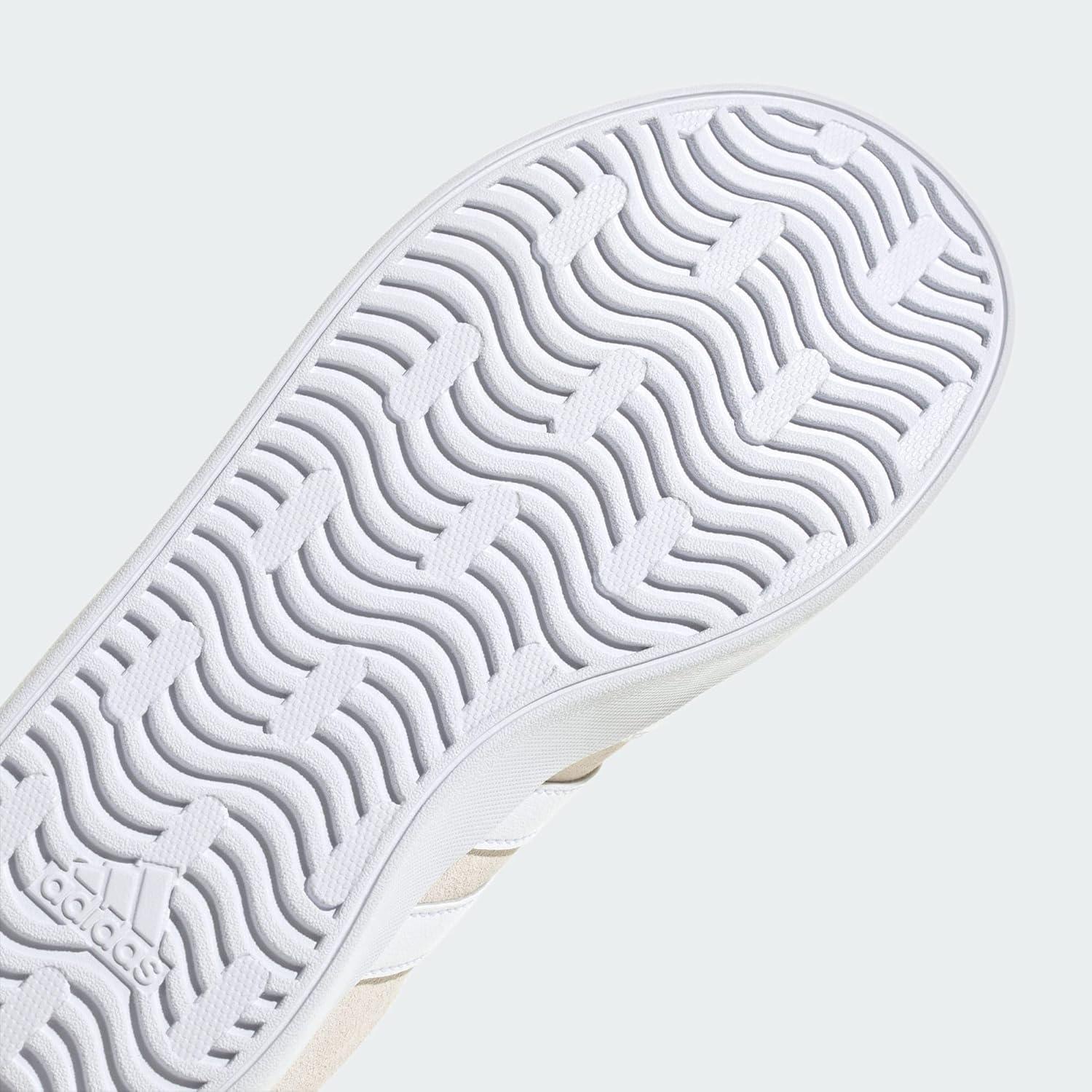imageadidas UnisexChild Vl Court 30 Skateboarding Shoes ToddlerAluminiumCloud WhiteAluminium