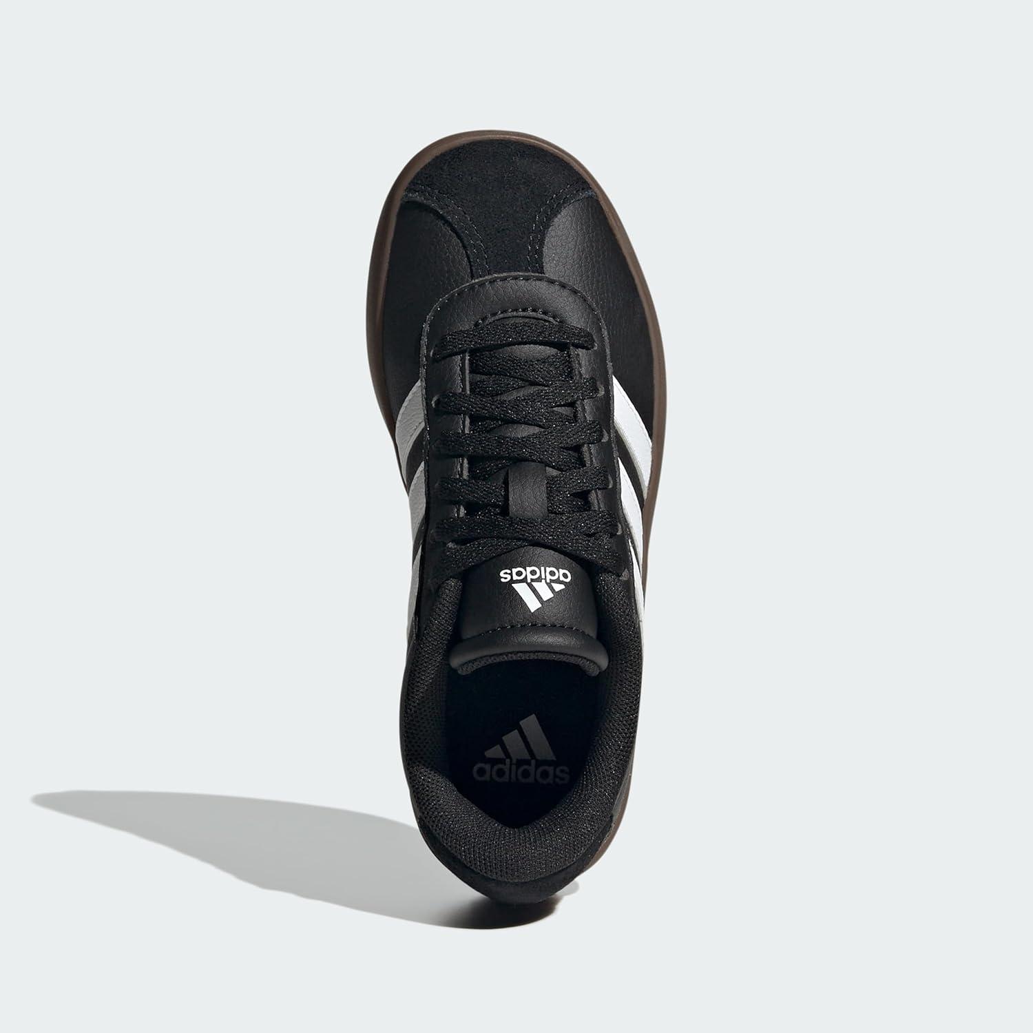 imageadidas UnisexChild Vl Court 30 Skateboarding Shoes ToddlerBlackWhiteGum