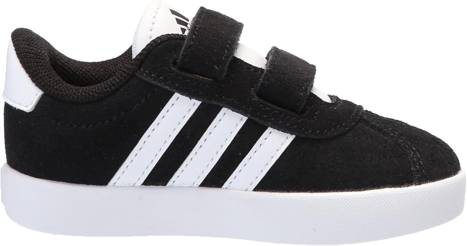 imageadidas UnisexChild Vl Court 30 Skateboarding Shoes ToddlerBlackWhiteWhite
