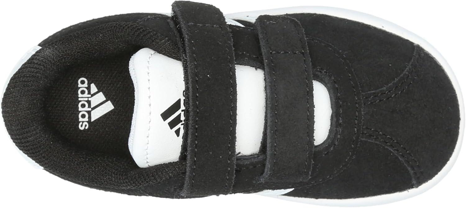 imageadidas UnisexChild Vl Court 30 Skateboarding Shoes ToddlerBlackWhiteWhite