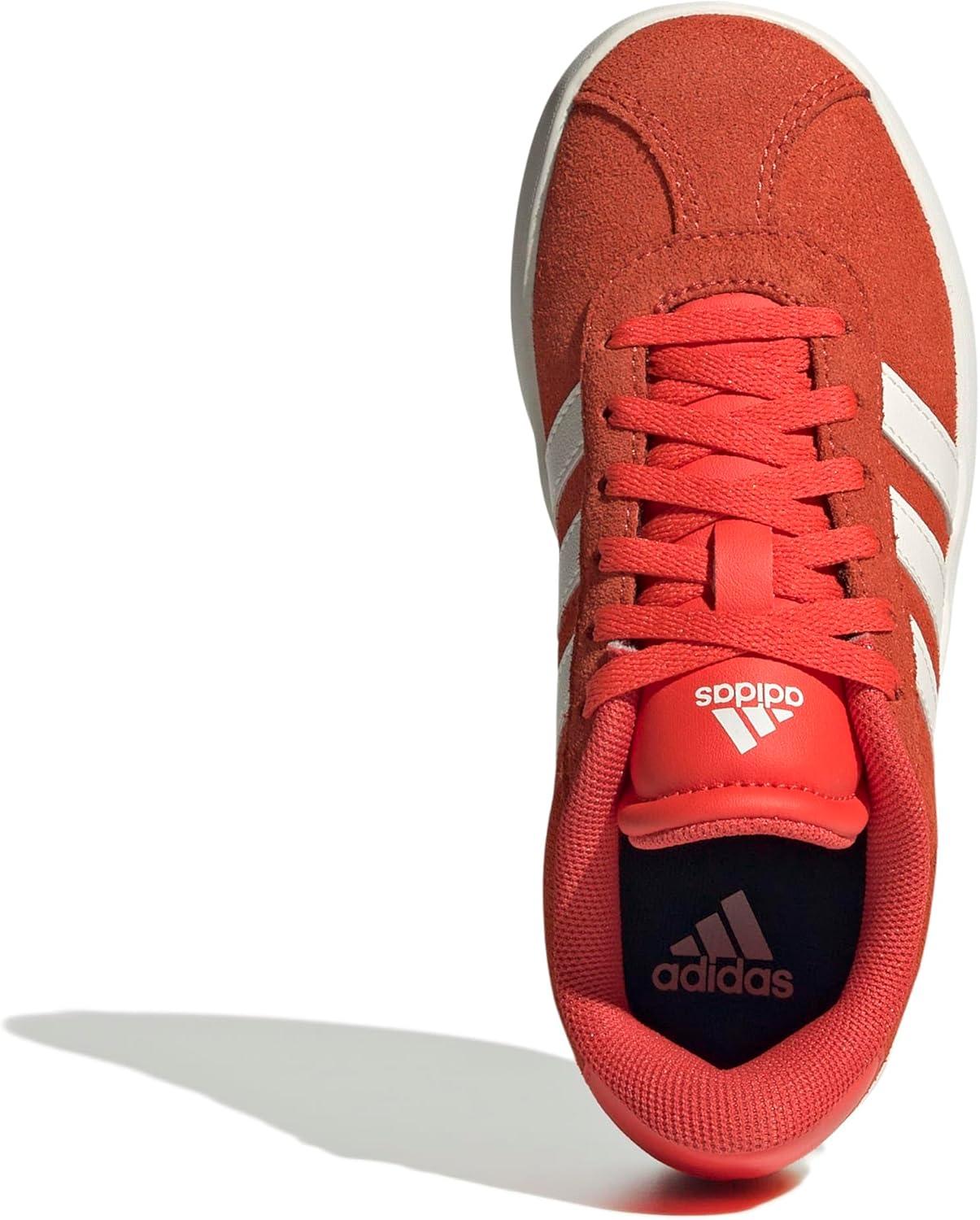 imageadidas UnisexChild Vl Court 30 Skateboarding Shoes ToddlerBright RedWhiteOff White