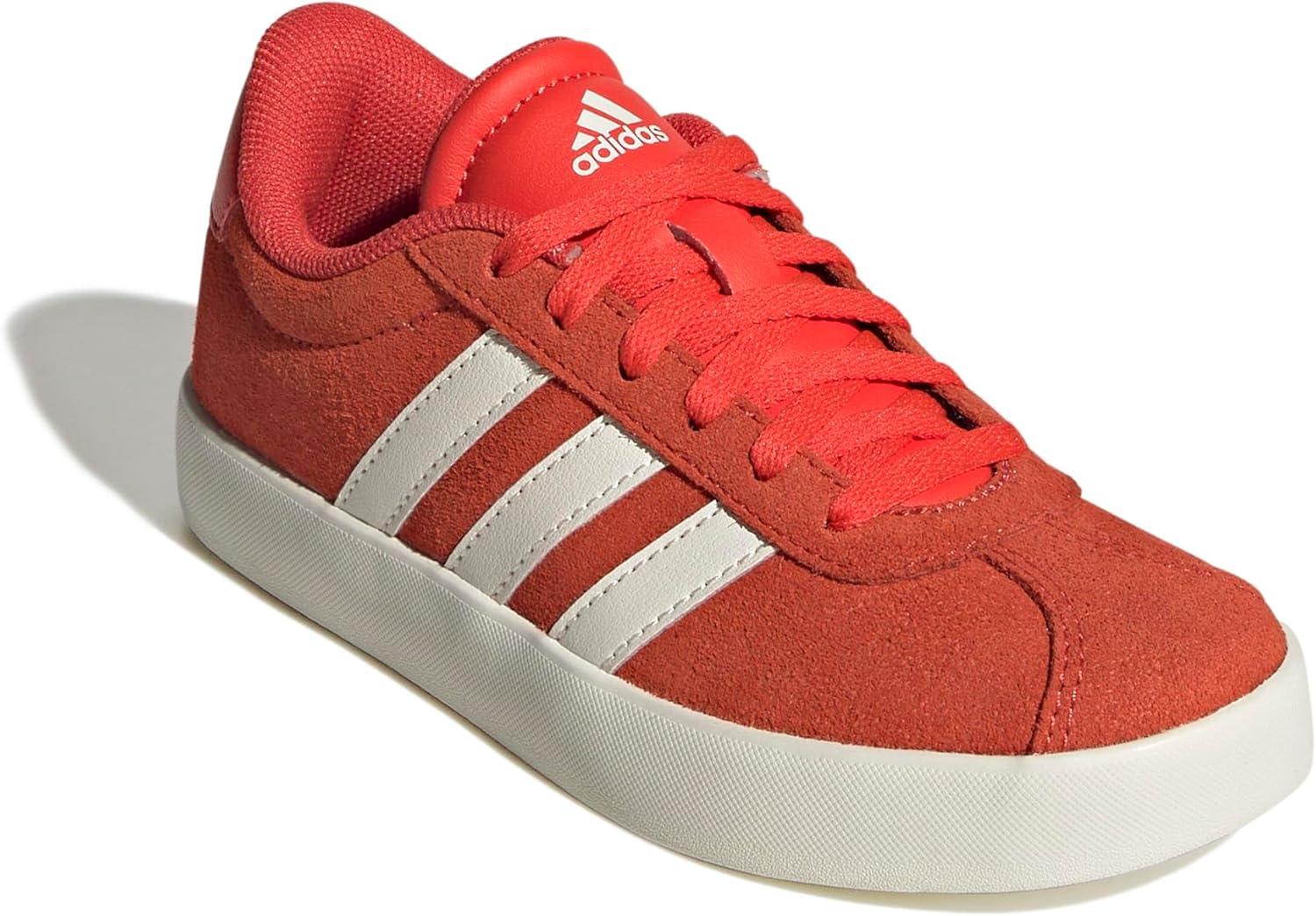 imageadidas UnisexChild Vl Court 30 Skateboarding Shoes ToddlerBright RedWhiteOff White
