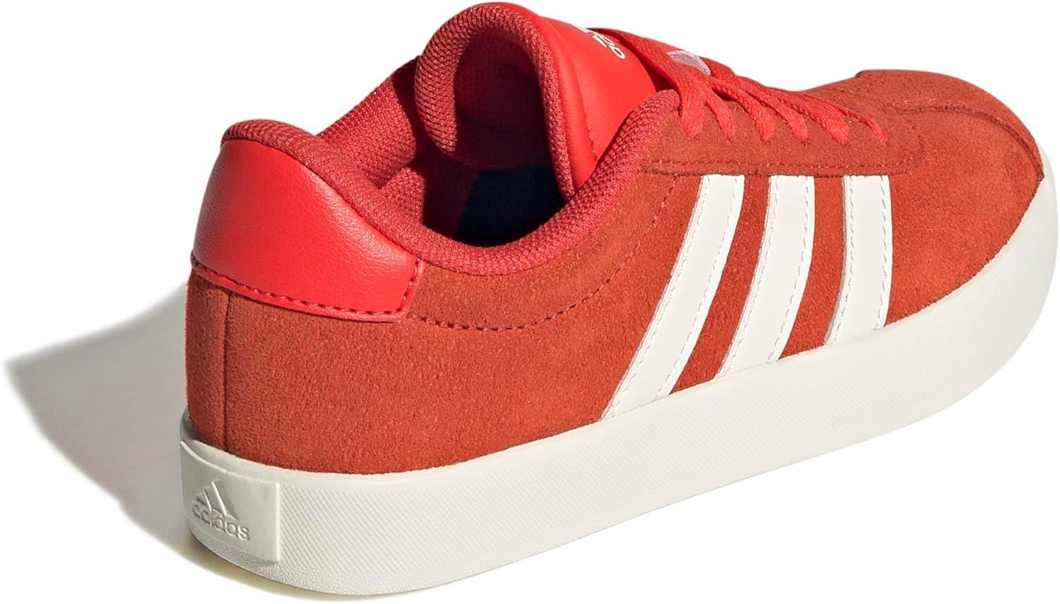 imageadidas UnisexChild Vl Court 30 Skateboarding Shoes ToddlerBright RedWhiteOff White