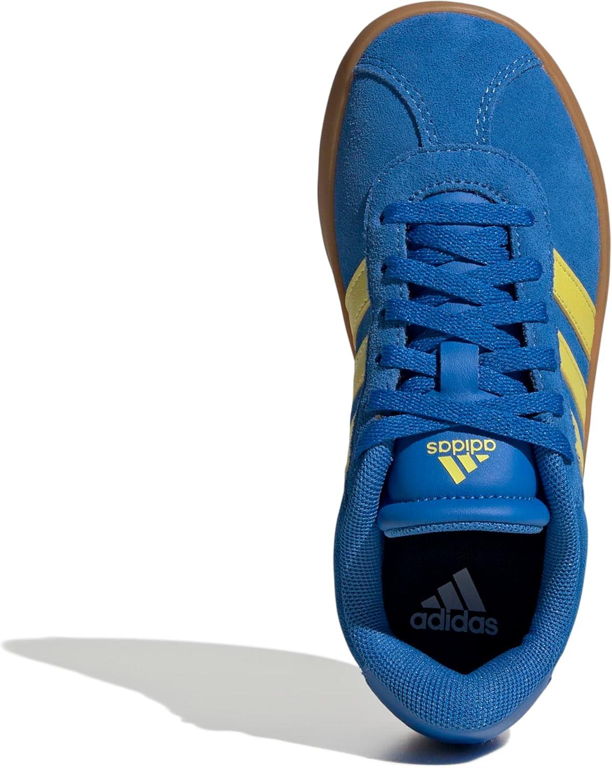 imageadidas UnisexChild Vl Court 30 Skateboarding Shoes ToddlerBright Royal Pure Sulfur Gum